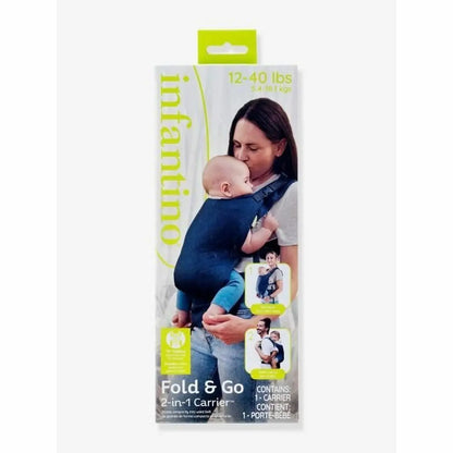 Fold and Go 2 in 1 Baby Draag en rugzak (Vanaf 0 maanden)