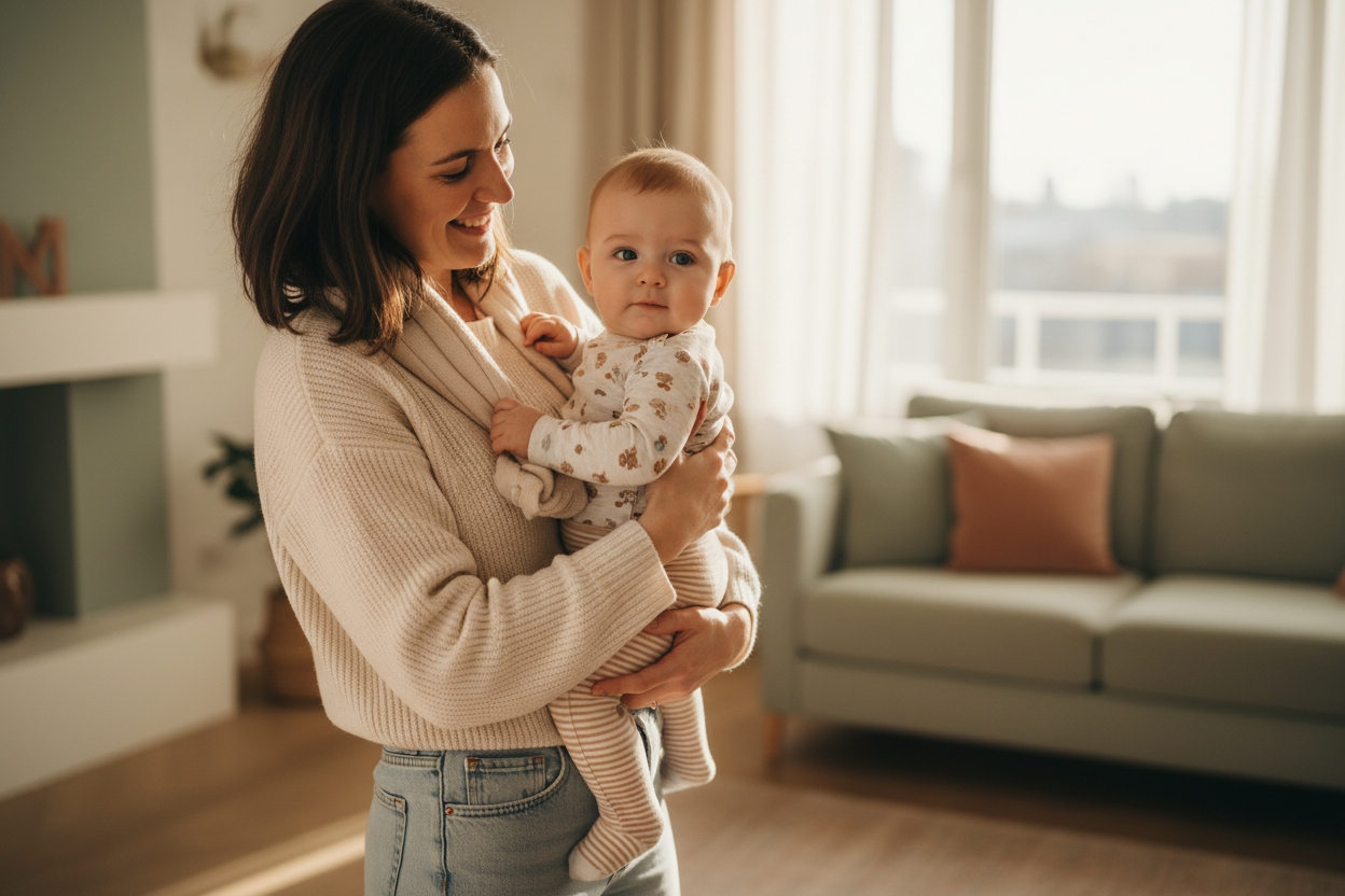 baby wilt een heupdrager van carrybaby.nl